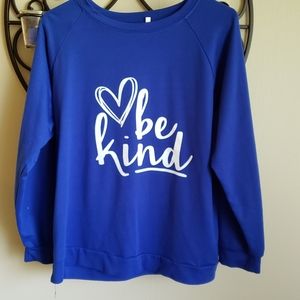 XL Sweatshirt Blue and White
